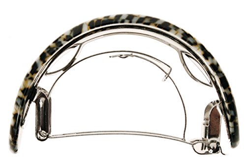 France Luxe Ponytail Barrette - Opera Silver