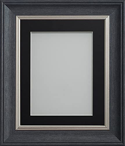 Frame Company Drummond Range Charcoal 20x16 inch Picture Photo Frame with Black Mount for Image A3 * Choice of Sizes* Fitted with Real Glass — image 1