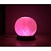 ESOW USB Himalayan Salt Lamp with Wooden Base Round Multi Color Changing LED Light About 2.3 Inches 1.4 lbs Mini Air Purifier for Office Home Hotel Yoga, Meditation, Relieves Anxiety and Relaxing