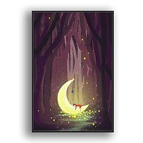Framed Canvas Wall Art for Living Room, Bedroom Flow in The Dream Canvas Prints for Modern Home Decoration Ready to Hang - 16"x24" inches