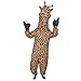 Giraffe Inflatable Halloween Costume Cosplay Jumpsuit (Adult) Brown
