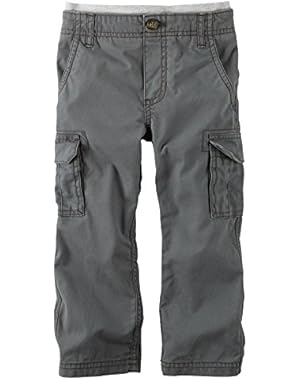Carter's Boys Pull-On Cargo Pants; Charcoal