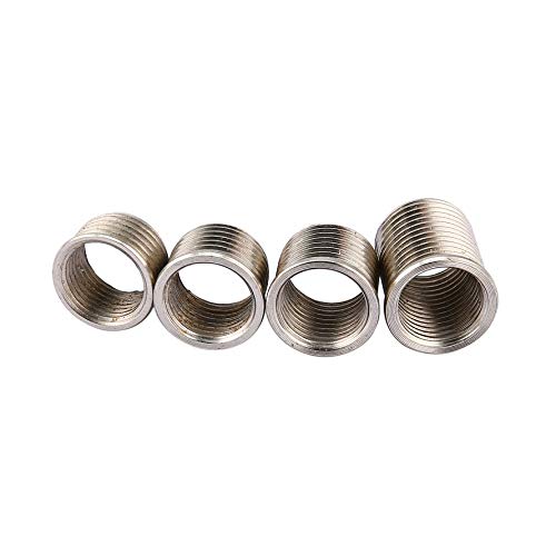 MqbY 5PCS Spark Plug Carbon Steel Cylinder Head Re Thread Rethreader Repair Tap Kit Rethread Tool Reamer Inserts Kit
