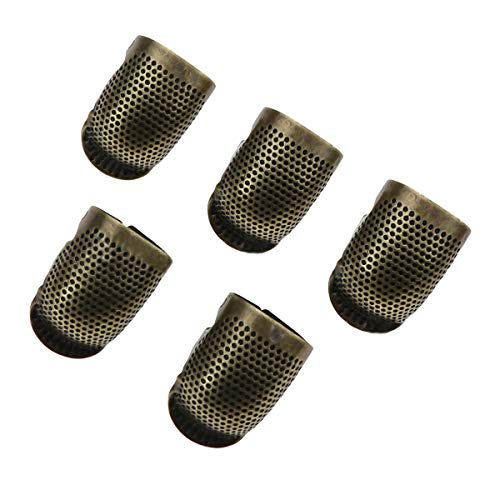 Ruiqas Sewing Thimble Retro Sewing Thimble Handwork Finger Shield Protector Thimbles for Sewing (Size : S)
