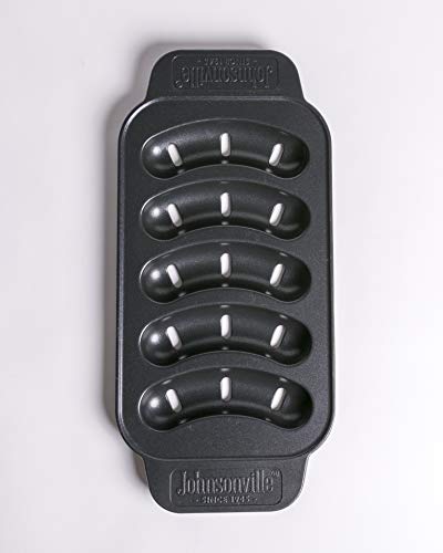 Johnsonville - Sizzling Sausage Outdoor Grill Plate for 5 Brats, Sausages, Links - 14 â…" x 6 Â¾" x Â¾"