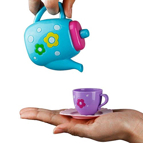 yoptote Tea Party Set Pretend Play Food Toy Cake Teapot Kitchen Playset Utensils Learning Source Gifts Girls Boys Toddlers Kids - Thumbnail 5