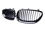 Jade Onlines Front Sport Wide Kidney Grille Grill for BMW E60 E61 5 Series M5 2003-2010 Gloss Black