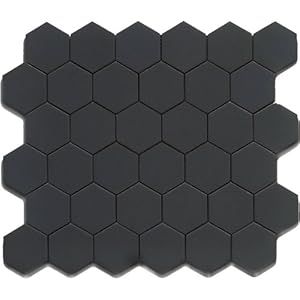 hexagon mosaic tile floor matte tiles hex ceramic bathroom mosaics 2x2 roca carton 12x12 cc hexagonal sq ft flooring 11pcs