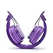 GranVela® Q8 Foldable Bluetooth Stereo Headphones High Performance Micro SD Card Music Player Patent Designed Headsets With FM Radio and Microphone, iPhone 6 Plus 5S 5C 5 4S, iPad Air 2 Mini 3,Samsung Galaxy S6 S5 S4 Note Tab, Nexus, HTC, Motorola, More Phones and Tablets-Various Colors Good Choices for Gift (Purple)