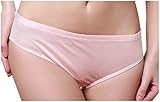 METWAY Women's New L-rise Mulberry Silk Panties (XXL, Pink)