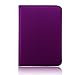 Kingsource 360 Rotating Stand Cover Wake & Sleep Function PU Leather Case Compatible for Samsung Galaxy Tab 4 10.1 (SM-T530NU) Color Purple