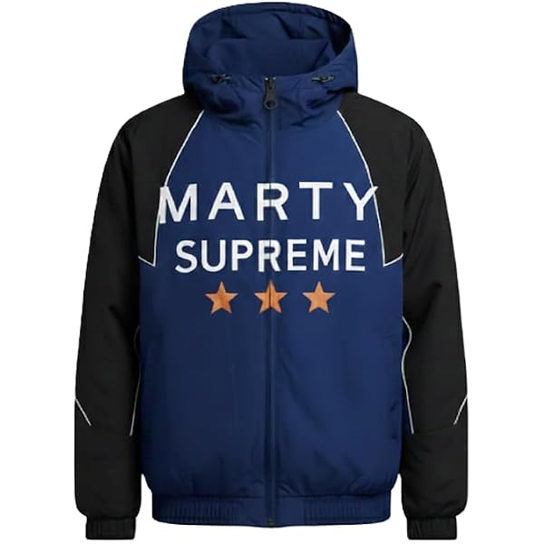 Amazon.com: ZICOMO Mens Blue Hooded Jacket | Marty Supreme Cosplay