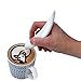 Electric Spice Pen coffee Art Pen For Latte & Food Art，Make Creative Messages & Drawings With Cinnomon, Coffee Grounds, Cocoa Powder, Ground Sugar (White)