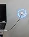 PowerTRC LED Programmable Message Fan with Customized Drawing - USB Powered (Blue Led)