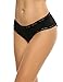 Avidlove Crotchless Panties for Women Lace Bowknot Open Croth Panty Black XL