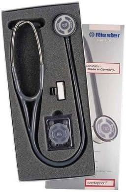 Stethoscope - Cardiophon cardiology stethoscope for the precise auscultation of adults and children. Special membranes on both sides for precise acoustics, Ø 1.88 in and 1.41 in, with particularly flat and soft non-chill rims for improved adaptation on the skin.