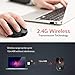 Habor [Upgraded Version Wireless Mouse, 2.4G Wireless Mice Optical PC Laptop Computer with USB Nano Receiver, 6 Buttons, 5 Adjustable Levels, 2400 DPI Compatible for Windows Mac MacBook Linux, Black