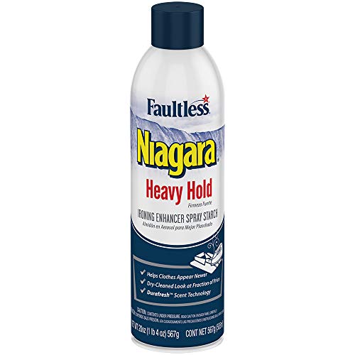 Heavy Starch Spray (20 oz, 12-Pack) - Niagara Heavy Hold Liquid Starch: Iron Aid Spray Pack for Clothes & Fabrics - Thumbnail 4