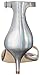 Nine West Women's Leisa Leather Heeled Dress Sandal, Silver, 8.5 M US