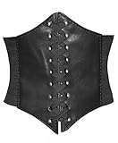 Alivila.Y Fashion Faux Leather Steampunk Sexy Underbust Waist Belt Corset