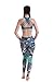 QUEENIEKE Women's Medium Support Strappy Back Energy Sport Bra Cotton Feel Size L Color Teal