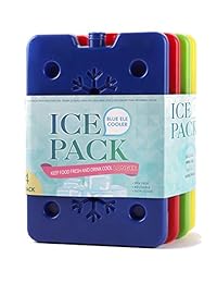 Blue Ele Ice Packs for Lunch Boxes, Lunch Bags & C