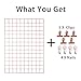 Simmer Stone Rose Gold Wall Grid Panel for Photo Hanging Display & Wall Decoration Organizer, Multi-Functional Wall Storage Display Grid, 5 Clips & 4 Nails Offered, Set of 1, Size 21.2