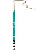 Thrive Causemetics Infinity Waterproof Eyebrow Pencil, Retractable Brow Pencil, Hyaluronic Acid, Shea Butter, Dual Ended Eyebrow Brush Spoolie, Fine Tip, Vegan, Cruelty Free, Christina (Light Blonde)