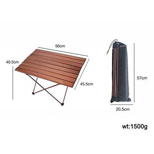 MIGHTYDUTY Outdoor Folding Camping Table Portable Camping Tableware Picnic Camp BBQ Storage Bag M Coffee - Thumbnail 2