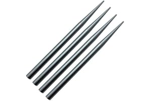 550 Type III Tapered Tip Paracord FID, Lacing, Stitching Needles by Jig Pro Shop (4 Pack 3 1/2" Stainless Steel)