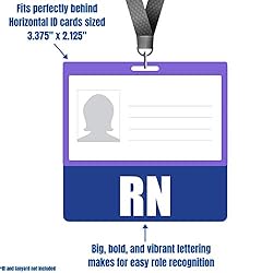RN Badge Buddy (Blue) - Horizontal Heavy Duty Badge