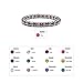 Accents Kingdom Magnetic Bracelet Women's Tuchi Simulated Pearl Hematite Magnetic Therapy Bracelet with Simulated Rose Crystal, 7.5