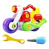 Start Kids Cartoon Motorcycle Child Gift Assembly Toy With Tool