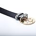Men's Classic 38-mm Big GG Buckle Leather Jeans Belt (Length: 42inch, Gold 1)