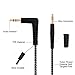 AUX Cable AUX Cord 3.5mm Audio Cable Male to Male Nylon Braided Stereo Cables 90 Degree Right Angle Design for Headphones, iPods, iPhones, iPads, Home and Car Stereos (Different 2 PCS, Black) 4ft/1.2m