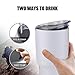 COMOOO 30oz Double Wall Vacuum Insulated Travel Mug - Stainless Steel Tumbler with Lid Coffee Cup for Cold & Hot Drinks (White,1 Pack)