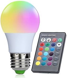 1pc 3W 250lm E26/E27 LED Smart Bulbs 10 LED Beads SMD 5050 Infrared Sensor Dimmable Decorative Remote-Controlled RGBW 85-265V [Energy Class A++]