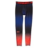 Under Armour EXO Compression Legging - Men's Black / Cobalt / Bolt Orange Large