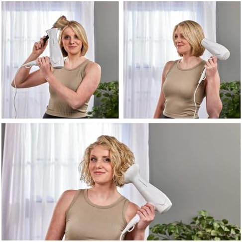 Haartrockner Ionen [leicht, Diffusor & Stylingdüse] weiß (2200W, Keramik-Ionen: schonendes Styling & gleichmäßige Wärmeverteilung, 3 Heiz- & 2 separate Gebläsestufen + Abkühlstufe) D3199