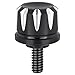 Amazicha Stainless Steel Black Seat Bolt Screw Cover Mount Tab Knob Kit Compatible for Harley Davidson 1996-2020