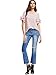 MakeMeChic Women's Summer Crisscross Ruffle Short Sleeve Casual Blouse Tops