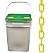 Mr. Chain Plastic Barrier Chain Pail, Yellow, 2-Inch Link Diameter, 160-Foot Length (50002-P)