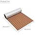 Zeeos EVA Foam Teak Floor Decking Sheet 94.5''x36'', Non-Skid-Self-Adhesive Flooring Synthetic Deck Marine Yacht RV Boat Flooring Mats