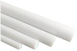 DRINCOSHOW Teflon Rod 330mm/13'' Long OD 1MM-220MM PTFE F4 Round Rod Bar (4mm)