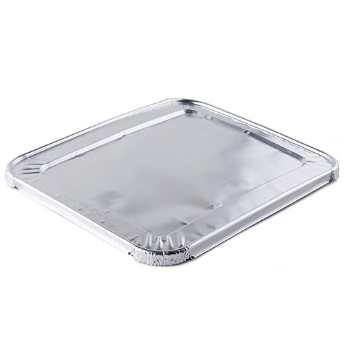 Aluminum Foil Lids for Aluminum Steam Table Pans, Fits Half-Size Pans (1 Bags of 20)