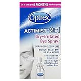 6 x Optrex ActiMist 2in1 Dry + Irritated Eye Spray 10ml by Optrex