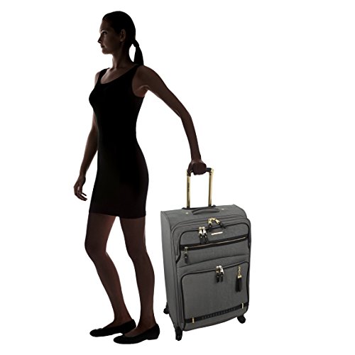 Steve Madden Designer Luggage Collection 3 Piece Softside Expandable