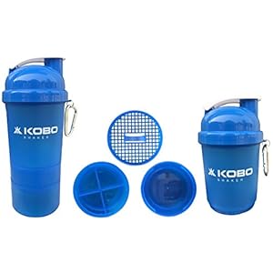 Kobo Shaker Sipper Bottle 400 ml with 2 Compartment (Imported)