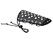 Simplicity AMC Metal Spike Punk Rock Wide Strap Synthetic Leather Bracelet Buckle,Black