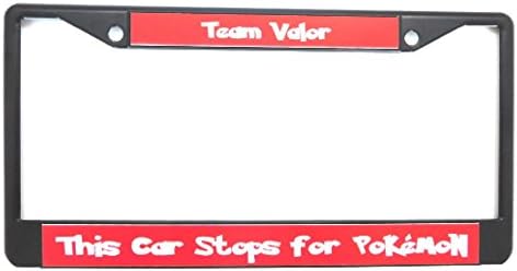 Pokemon Go Team License Plate Frame Team Red Valor